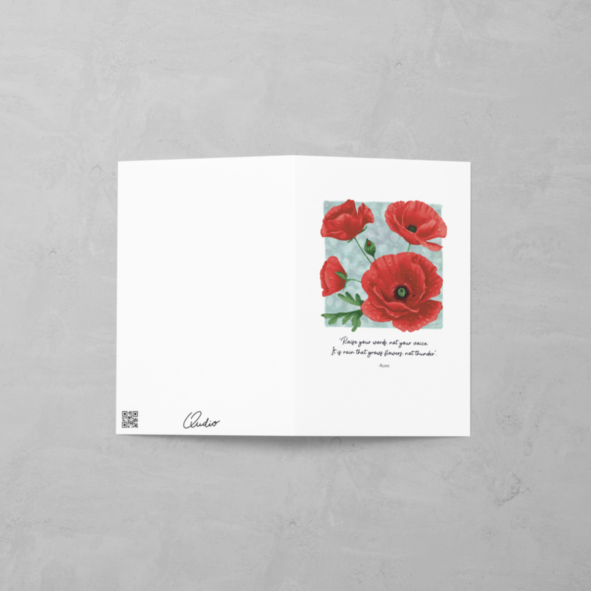 'Poppy's' card