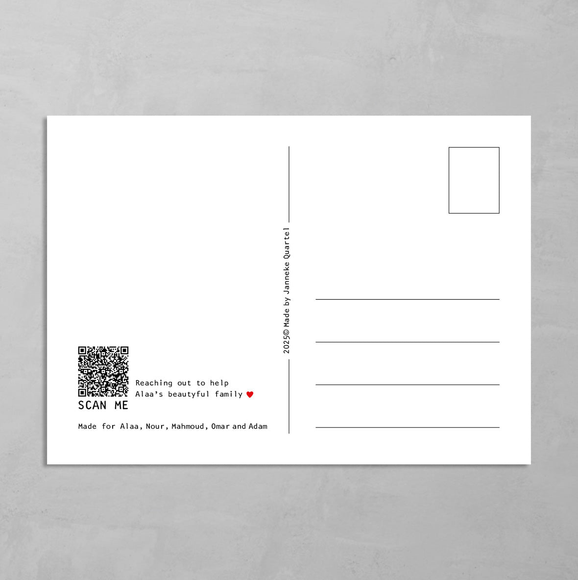 'Thank you' set of 5 cards