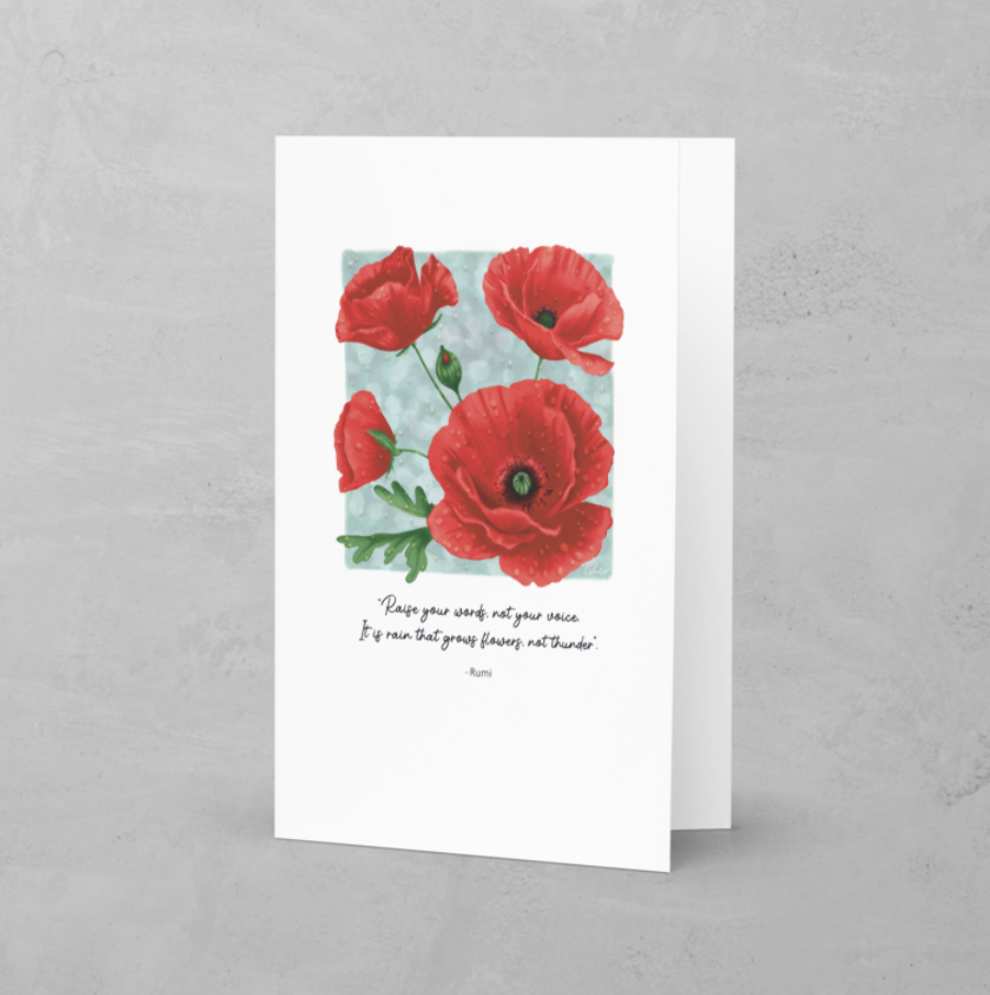 'Poppy's' card