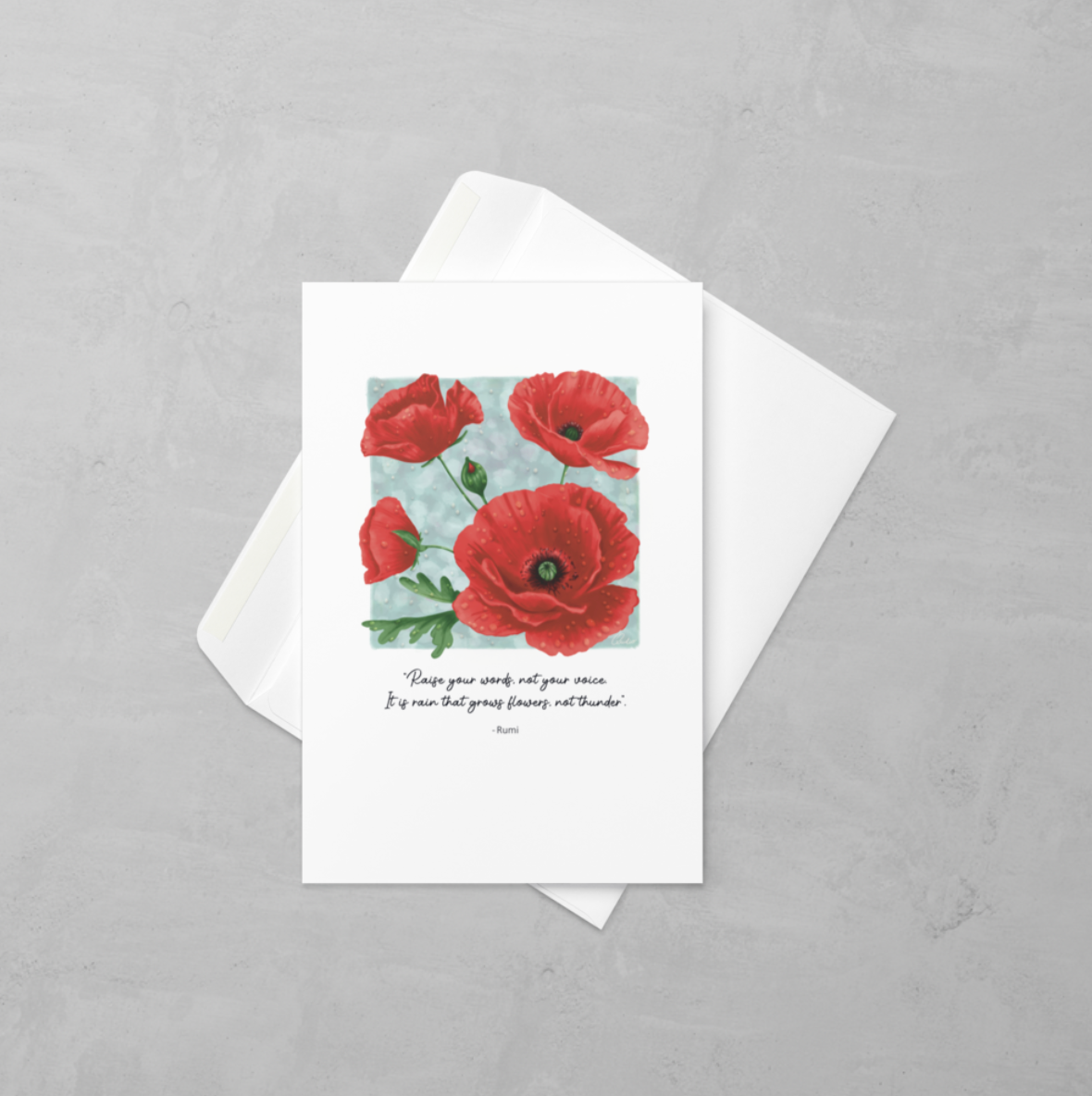 'Poppy's' card