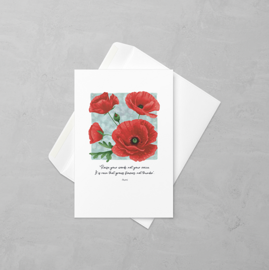'Poppy's' card