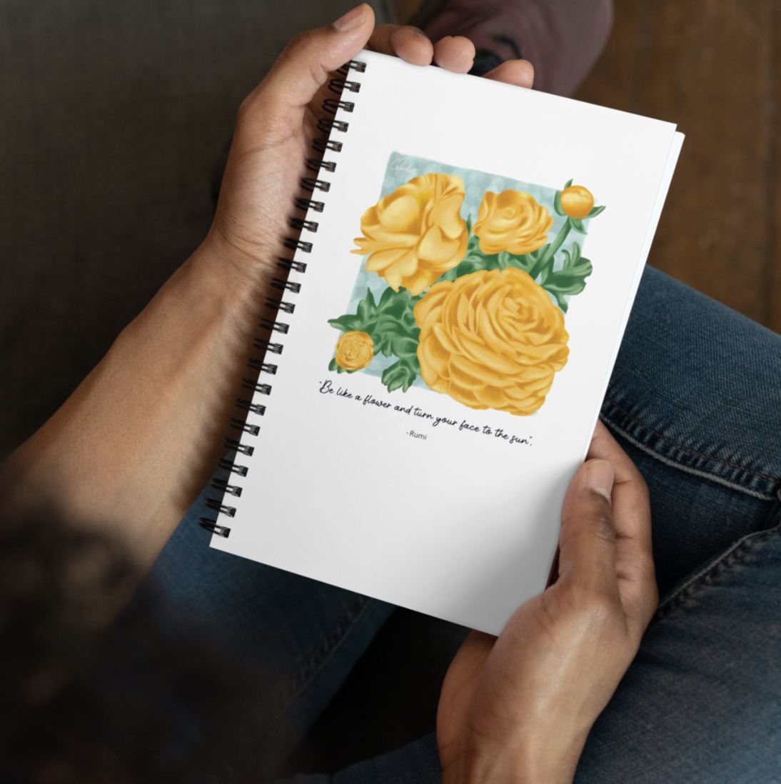 'Persian Buttercups' notebook