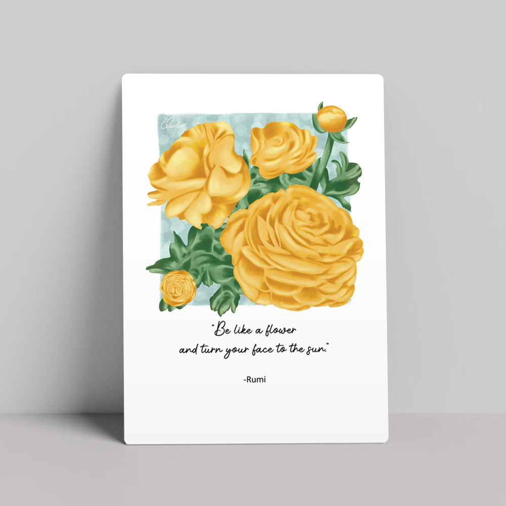A4 Poster 'Persian Buttercups'