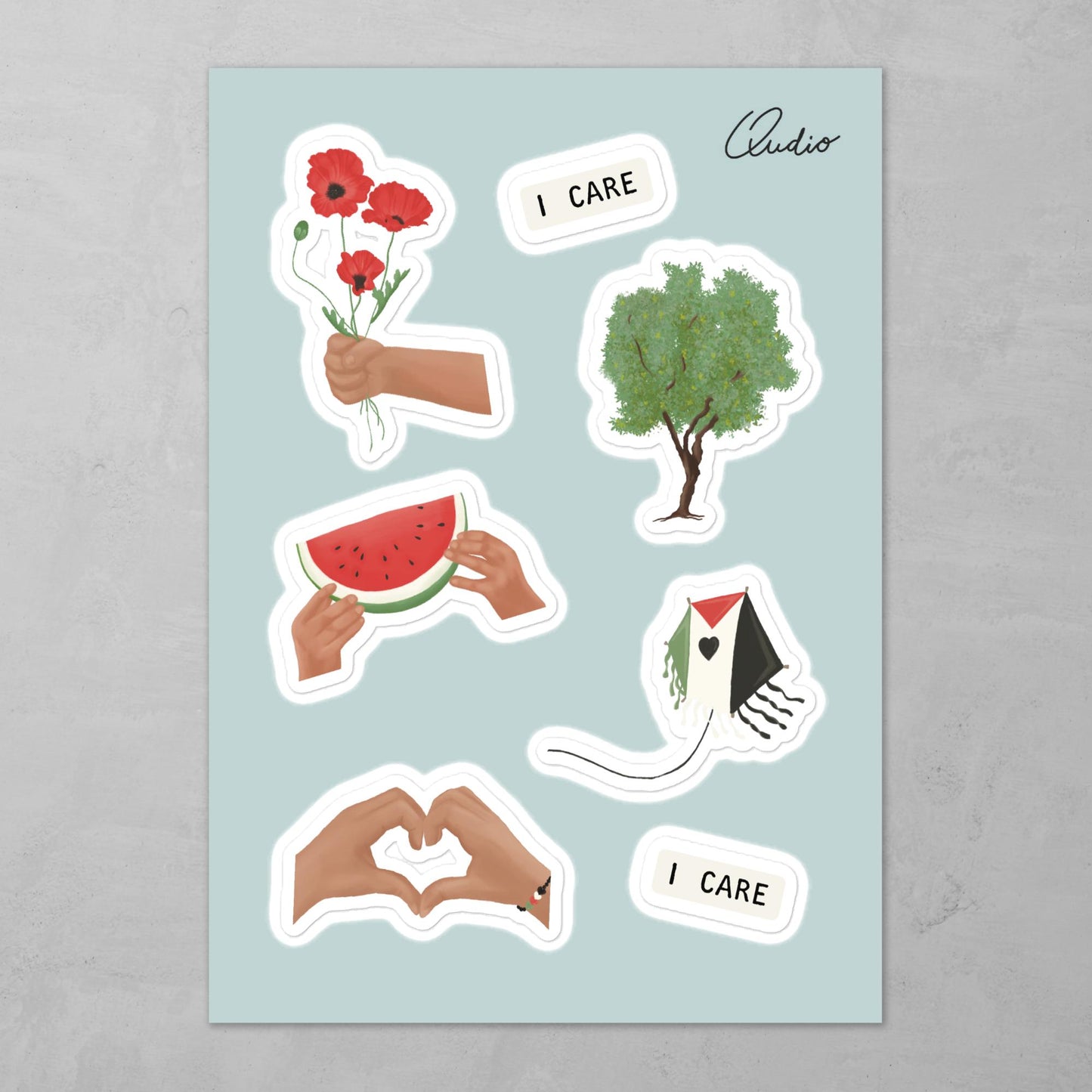 'Palestina' sticker sheet